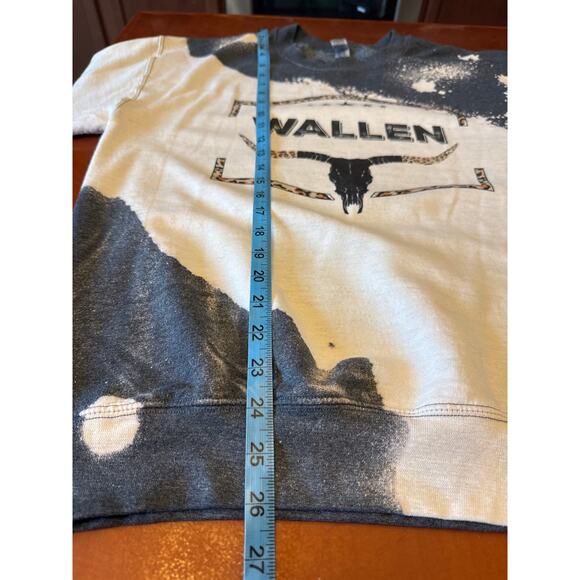 Morgan Wallen Bleached Tie Dye Crewneck Sweatshirt Unisex Medium EUC - Picture 5 of 9